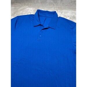 Lululemon Polo Shirt Men XL Extra Large Blue Golf Athletic Outdoor Short Sleeve